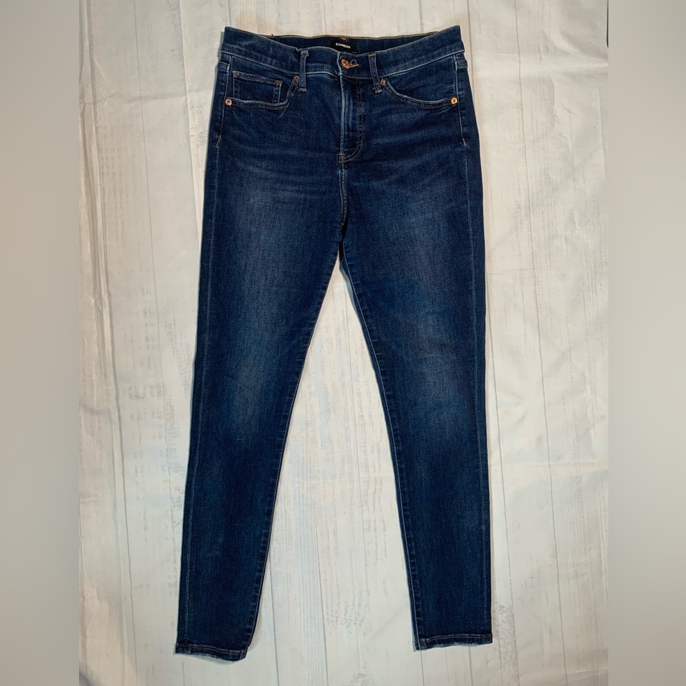 Express MidRise skinny jeans. Size 8R.